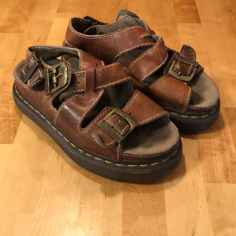 DR MARTENS Brown Sandals Ladies Size 6 US